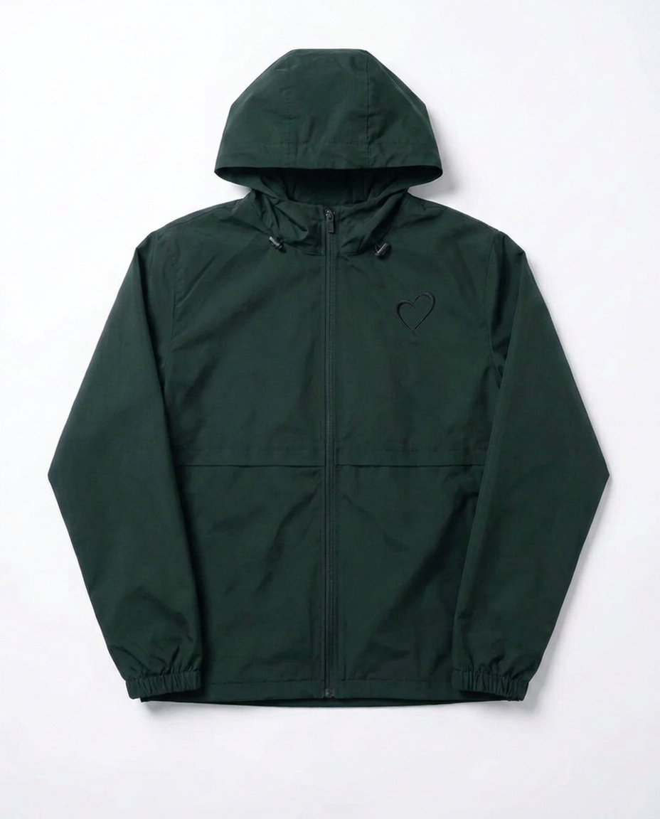 Windjacket with Heart - Green