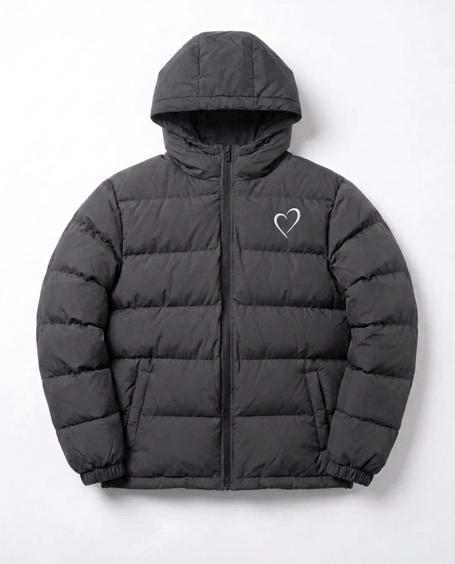 Springjacket with Heart - Grey