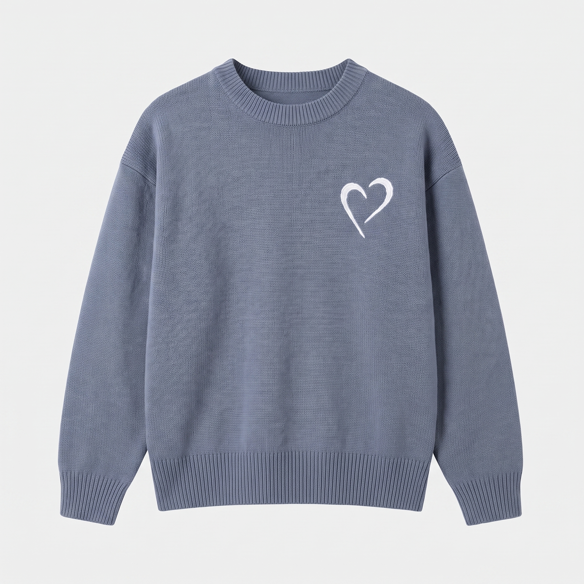 Soft Knit Sweater - Light Grey