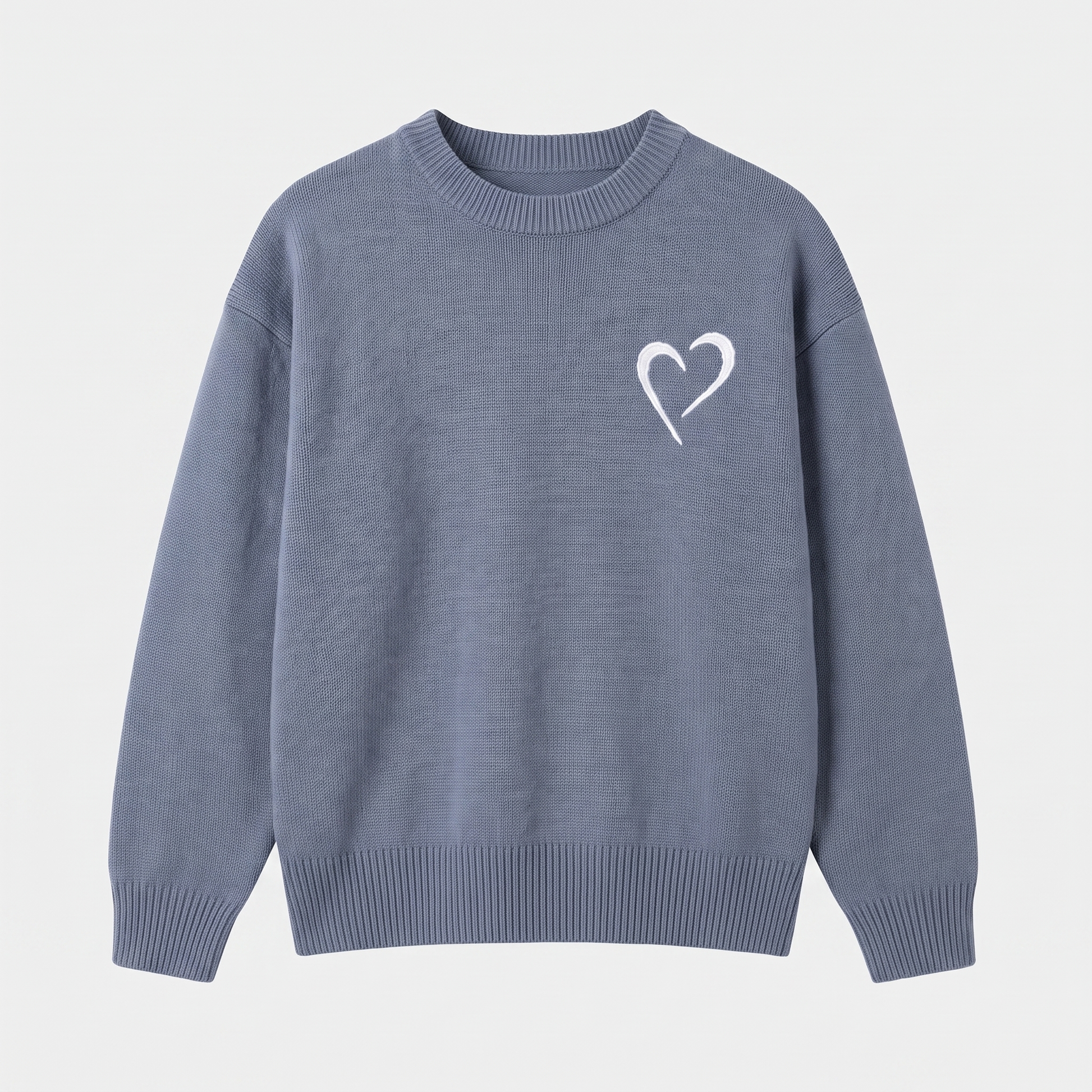 Soft Knit Sweater - Light Grey