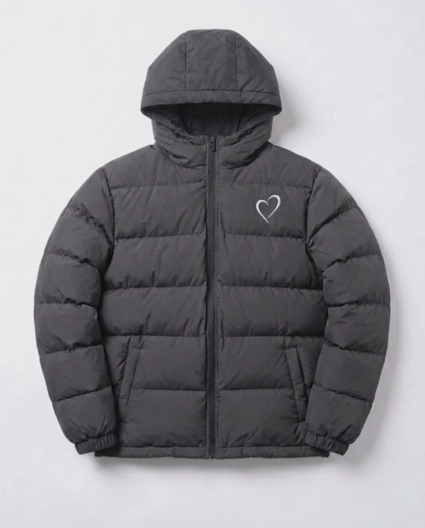 Springjacket with Heart - Grey