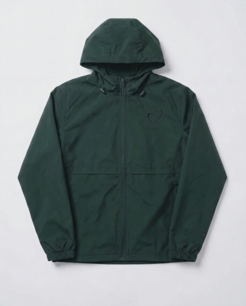 Windjacket with Heart - Green