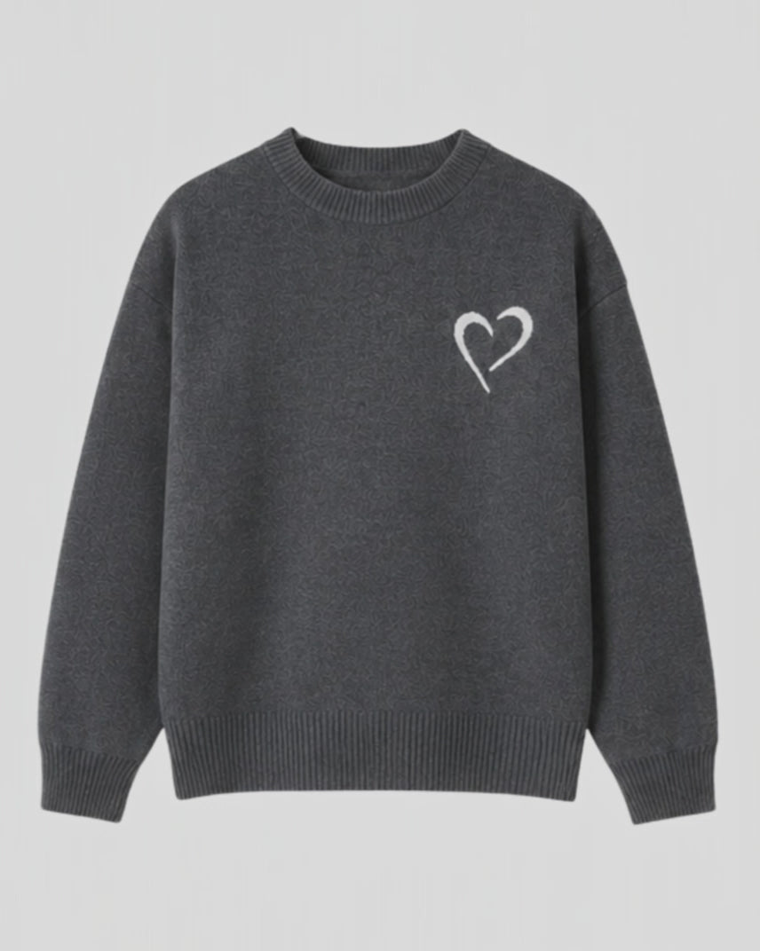 Soft Knit Sweater - Grey