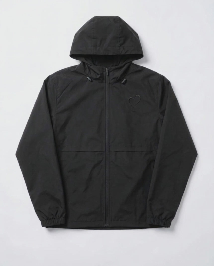 Windjacket with Back Logo - Black