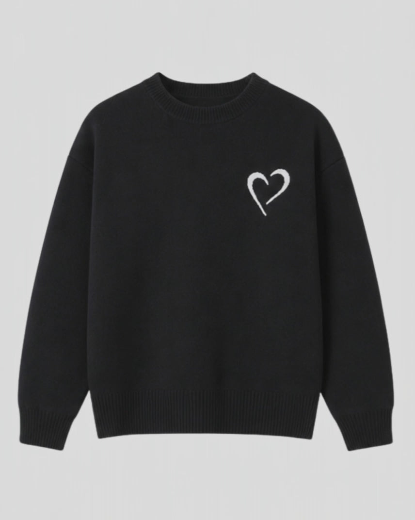Soft Knit Sweater - Black